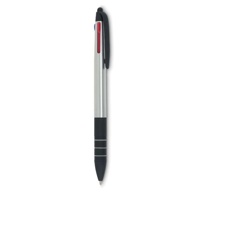 Penna multicolor nero, blu, rosso personalizzabile