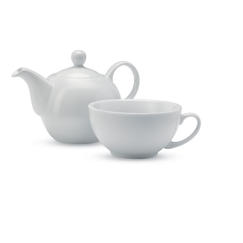 Teiera e tazza da tè personalizzabili