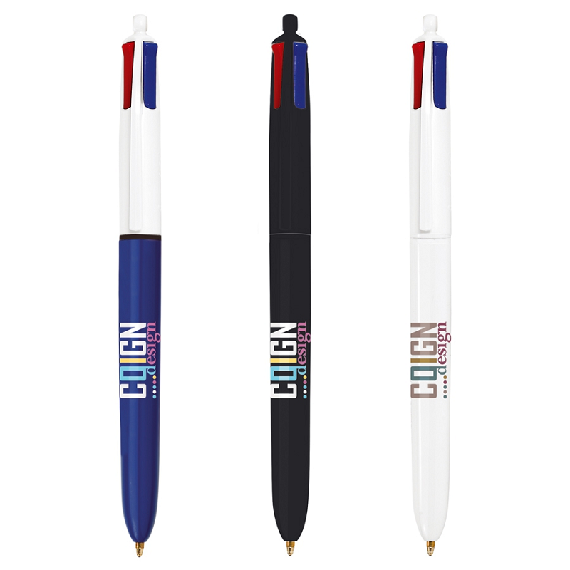 Penna Multicolore BIC Pastello 4 Funzioni Set Scorta - Elementariland